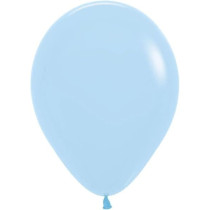 Amscan 20012399 Latex 453.59 Grams Balloons, Matte Pastel Blue