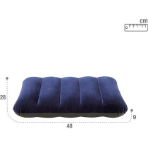 Intex Downy Pillow, 68672, Standard, Multi-Colour, H9 x W28 x D43 cm, Blue