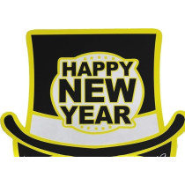 Happy New Year Eye Mask Set 2PCS/Card Celebrate the New Year in Style with Cozy Fun Designs Perfect for Relaxation Sleep or Gifting Perfect for Party Favors And Self Care Moments, Black