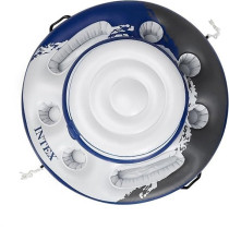 Intex Mega Chill, Inflatable Floating Cooler, 35 Inch Diameter, White/Blue