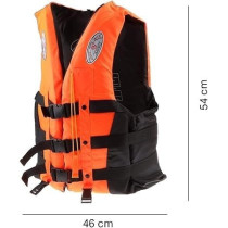Adult Swim Jacket High Visibility 3 Belt Swim Vest with Reflecting Tape, 46 x 54cm for Water Safety, Large