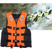Adult Swim Jacket High Visibility 3 Belt Swim Vest with Reflecting Tape, 46 x 54cm for Water Safety, Large