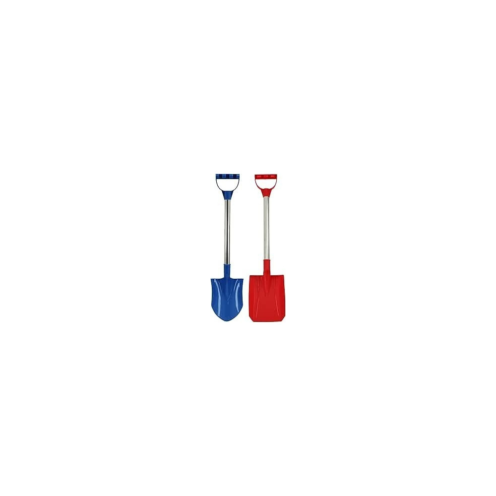 Children's Outdoor Beach Toy Set 2 Pack 56cm Shovels for Sand Digging, Mix Colors, Ages 3+, Blue/Red