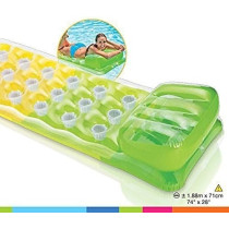 Intex Unisex's 58890 Deluxe Designer Inflatable Lilo Perfect for The Beach or Swimming Pool, 188cms x 71cms, Assorted Colors