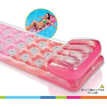 Intex Unisex's 58890 Deluxe Designer Inflatable Lilo Perfect for The Beach or Swimming Pool, 188cms x 71cms, Assorted Colors