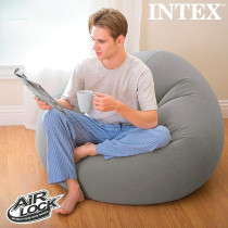 Intex Beanless Bag Inflatable Chair, Grey, 68579Np