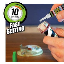 Super Glue 2.5G Per Tube, Fast Dry Instant Bonding -Strong Adhesion Liquid Glue With Precision Applicator, Pack Of 12