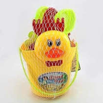 Ultimate 7 Piece Duck Bucket Beach Toy Set Includes 15 X 12Cm Bucket Shovel Rake And Sand Molds For Ages 3+ Durable And Fun Outdoor Play Set