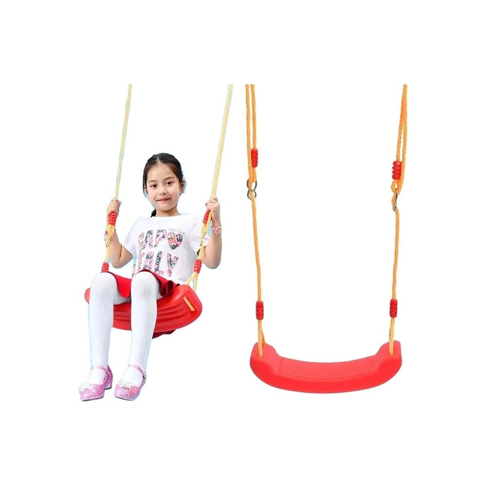 Plastic Swing Seat Indoor And Outdoor Childrens Sturdy Plastic Swing With Rocking Chair Design And Secure Rope