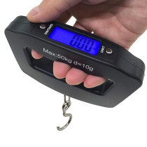 Afunta Max 50Kg And D 10G Lcd Home Electronic Digital Portable Hanging Weight Hook Travel Luggage Scale