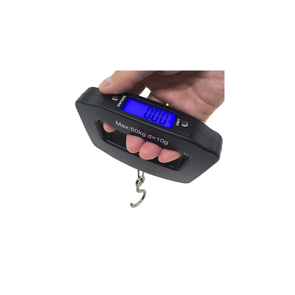 Afunta Max 50Kg And D 10G Lcd Home Electronic Digital Portable Hanging Weight Hook Travel Luggage Scale