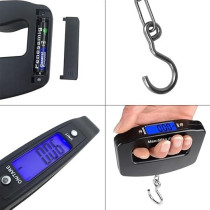 Afunta Max 50Kg And D 10G Lcd Home Electronic Digital Portable Hanging Weight Hook Travel Luggage Scale