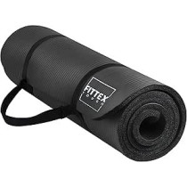 Fittex Tough Yoga Mat With Carry Strap, Made Of Durable Non-Slip 10 Mm Thick Material, 188 X 61 X 1 Cm