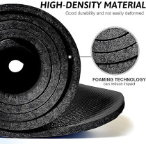 Fittex Tough Yoga Mat With Carry Strap, Made Of Durable Non-Slip 10 Mm Thick Material, 188 X 61 X 1 Cm