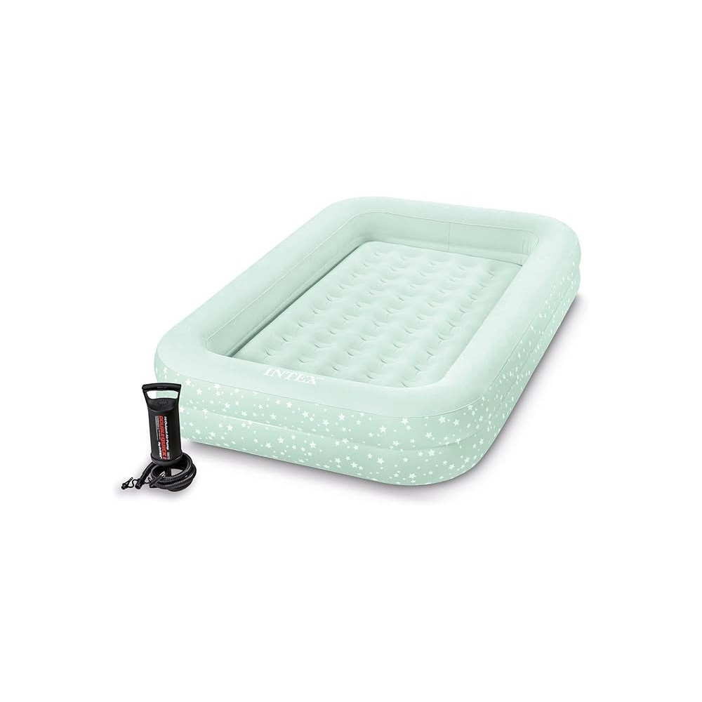Intex Kidz Travel Bed With Hand Pump, Beige, 66810Ep, 42 X 66 X 10