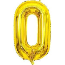 Party Fun 32 Inch Zero Number Foil Balloons, Perfect For Anniversaries, Weddings And Birthdays