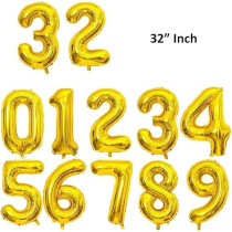 Party Fun 32 Inch Zero Number Foil Balloons, Perfect For Anniversaries, Weddings And Birthdays