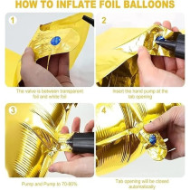 Party Fun 32 Inch Zero Number Foil Balloons, Perfect For Anniversaries, Weddings And Birthdays