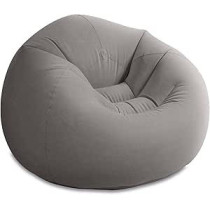 Intex Beanless Bag Chair, Gray, H27 X W41 X D42 Inches, 68579Ep
