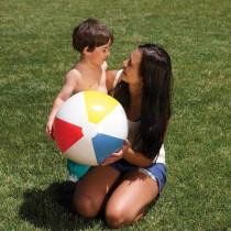 Intex Glossy Panel Ball Inflatable Water Ball/Beach Ball Diameter, 51 Cm