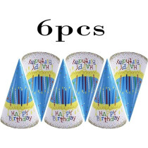 Happy Birthday Paper Hats 6 Pieces Perfect For Birthday Party