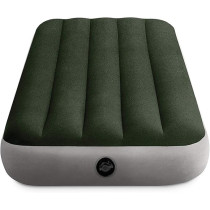Intex Pvc/Polyester/Abs/Rayon Junior Twin Dura-Beam Prestige Downy Airbed, 64106, Green, H25 X W76 X D191 Cm