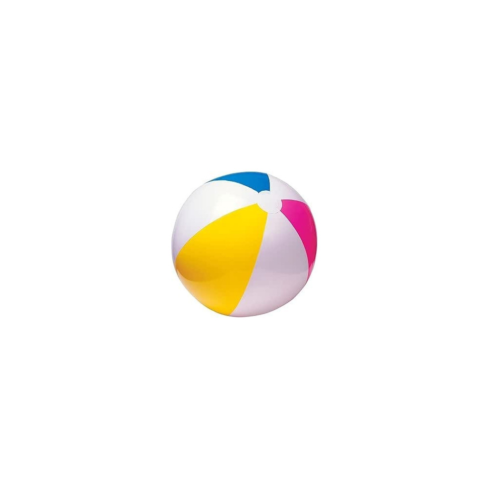 Intex 24 Inch Glossy Beach Ball, Multi Colour, 59030