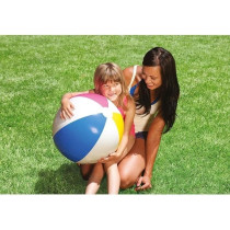 Intex 24 Inch Glossy Beach Ball, Multi Colour, 59030
