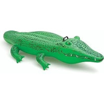 Intex Gator Ride On Inflatable Pool Float, Small Alligator, Multi Color, 58546