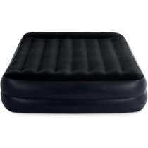 Intex Airbed Inflatable Double Mattress With Bulit In Electric Pump, 152 X 203 X 42 Cm, 64124, Black