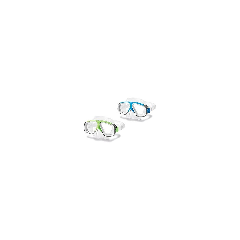 Intex Surf Rider Swim Mask, Blue And Green, 55975