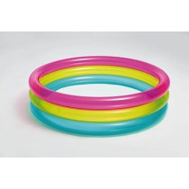 Intex 57104 Pool Baby Rainbow, Pink, Yellow And Blue, 86 x 25 Cm