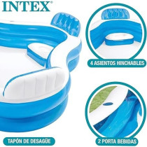 Intex Swim Center Family Lounge Pool, 56475, Multicolor, 56475Np/Ep, Swimming Pool