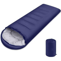 Camping Outdoor Sleeping Bag, All-Season Ultralight, Waterproof, Breathable, Portable -Zipper, Adjustable Hood, Compression Bag Included, 218 x 70Cm Size, Purple