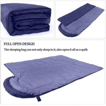 Camping Outdoor Sleeping Bag, All-Season Ultralight, Waterproof, Breathable, Portable -Zipper, Adjustable Hood, Compression Bag Included, 218 x 70Cm Size, Purple
