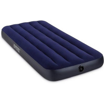 Intex Air Lock Single Inflatable Bed With Air Pump, Blue