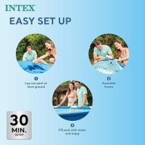 Intex Play Pool Unisex 28270, Rectangular Frame Pool, 2.2 x 1.5 x 0.6 M, 28270Np