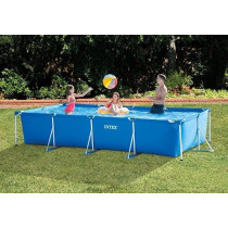 Intex Rectangular Frame Pool, 4.5M x 2.2M x 0.84M, Blue
