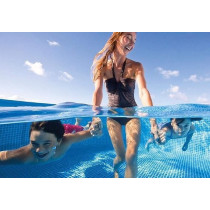 Intex Rectangular Frame Pool, 4.5M x 2.2M x 0.84M, Blue