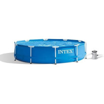 Intex Metal Frame Pool Set, 28202, Blue