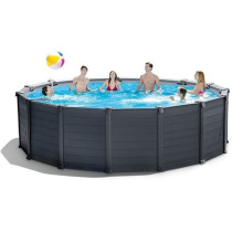 Intex 15Ft 8Inch x 49Inch Graphite Gray Panel Pool Set