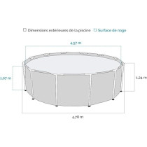 Intex 15Ft 8Inch x 49Inch Graphite Gray Panel Pool Set