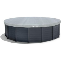 Intex 15Ft 8Inch x 49Inch Graphite Gray Panel Pool Set