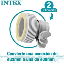 Intex 26061 Kit 2Pcs Adaptor Type B For Pool Pumps Clamp Filtration Accessories 10722, Off White, 29061