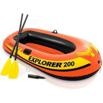 Intex Explorer Pro 200 Boat, Orange And Yellow