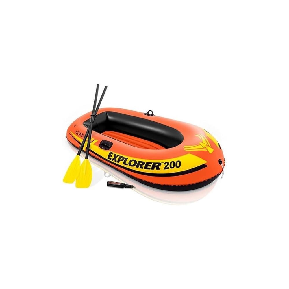 Intex Explorer Pro 200 Boat, Orange And Yellow