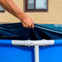 Intex Rectangular Pool Cover, 2.6 M x 1.6 M, Blue, 28036