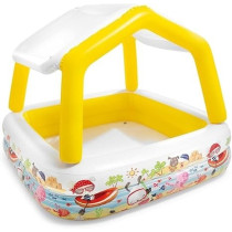 Intex 57470 Sun Shade Swin Water Pool, Yellow And White