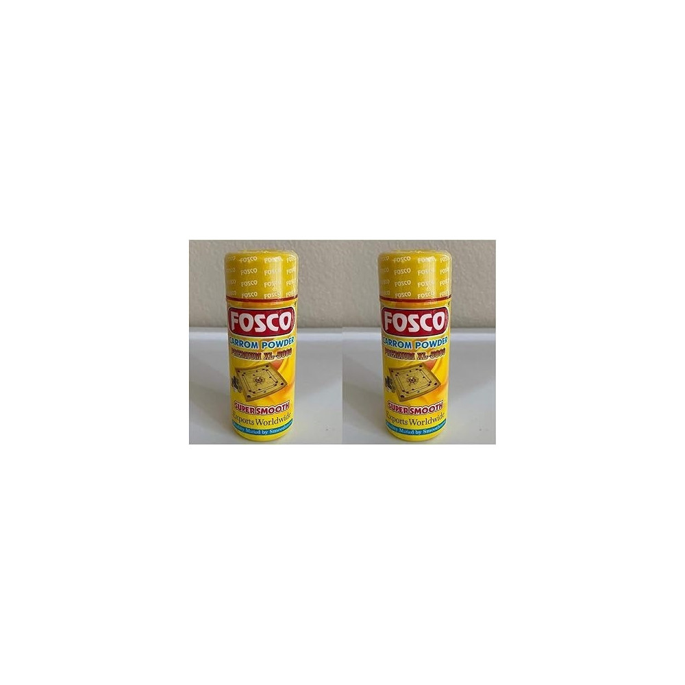 Fosco 2 x Smooth Carrom Board Powder, 70 Gm Each