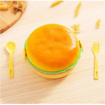 Burger Shape Leak Proof Lunch Box For Kids With Compartments Fun And Fresh Design